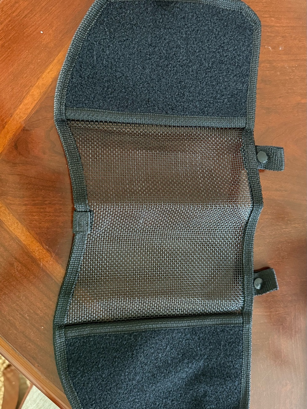 Universal Black Mesh Dog Treat Pouch with Velcro Closure
